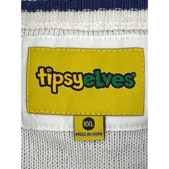 Tipsy Elves XXL Snowman Adult Humor Ugly Christmas Sweater Knit Pullover - Picture 4 of 6